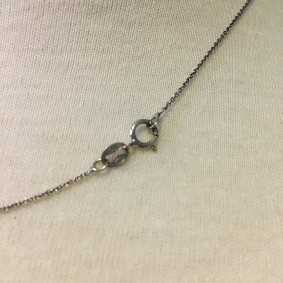 Y2K 925 Silver Chain and Real Pearl Necklace Made in Italy - Picture 5 of 8